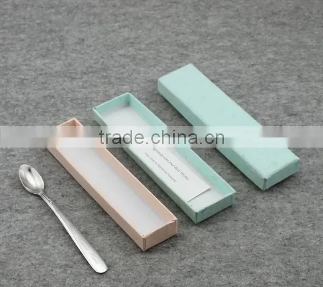 1piece stainless steel spoon pomotion gifts with color box