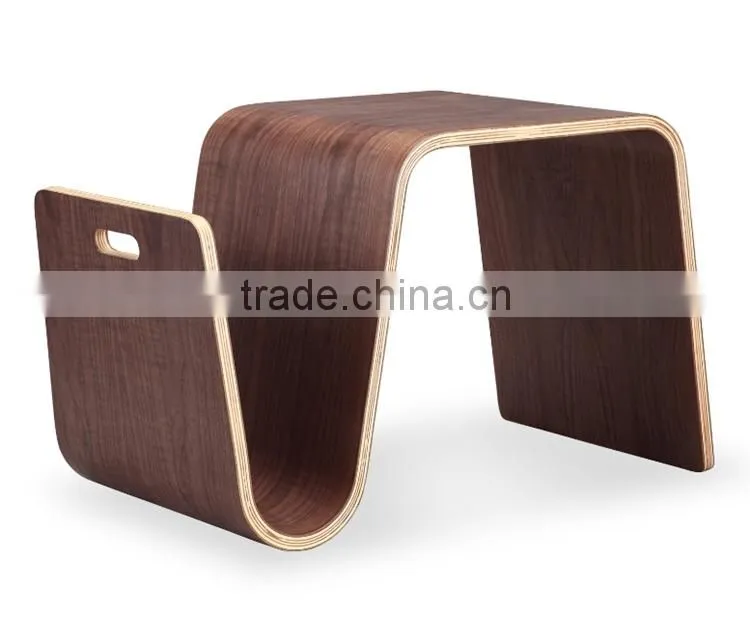 wood scando modern bendwood side table