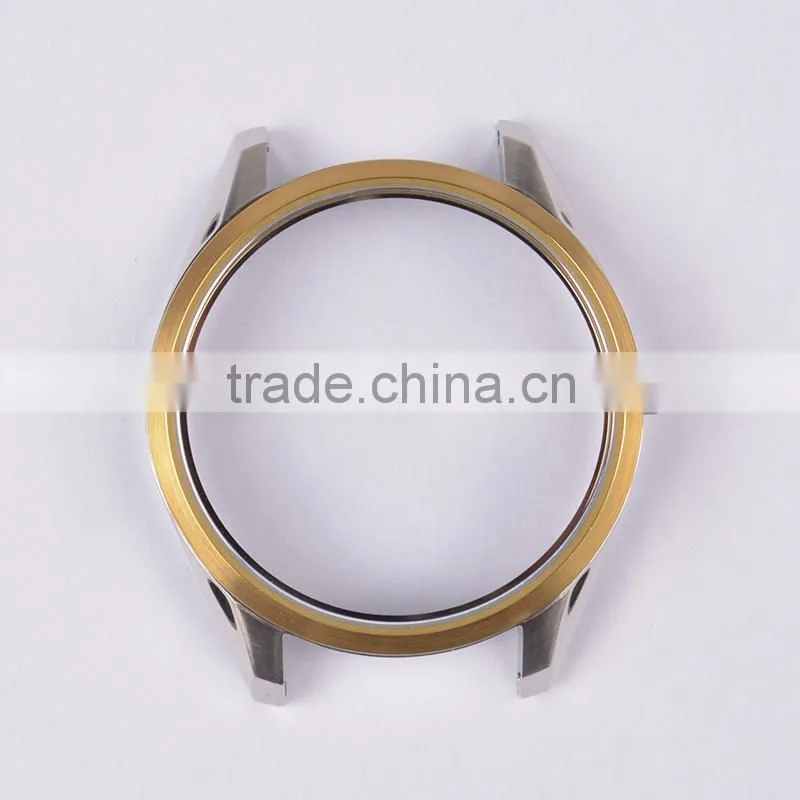 OEM 316 Stainles Steel Watch Case Vacuum Plating Rose Gold Bezel Watch Case Men