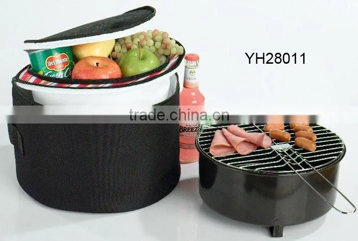 Simple Portable Cooler Bag charcoal BBQ Grill