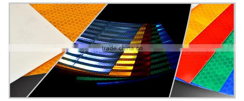 Glow in the dark varicolored reflective sheeting