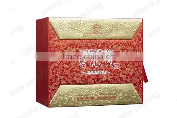 Luxury Personalized Wine Bottles Gifts Boxes With Custom Printing