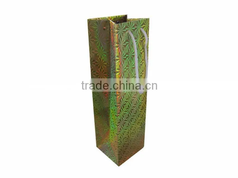Wholesale Low Price Laser Paper Wine Bag