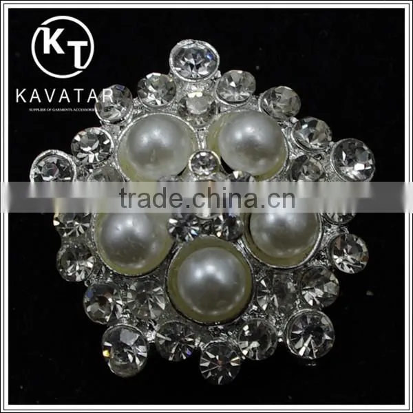 Good quality NK003 metal rhinestone button for clothes