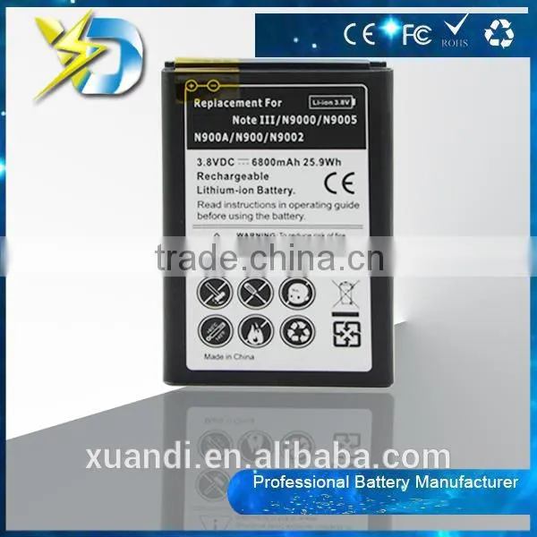 6800mAh Extended Thick Battery + Back Cover Case For smartphone