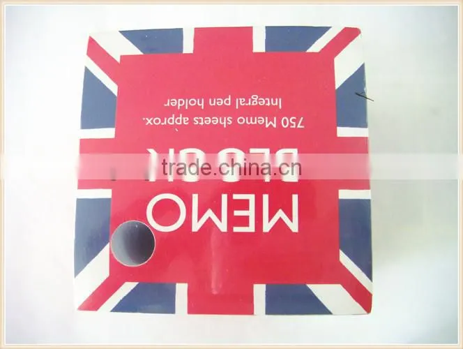 cute customized printing sticky note with wooden pallet
