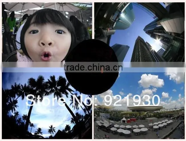 Universal Clip 235 Degree Fisheye Lens For iphone samsung htc all smartphone