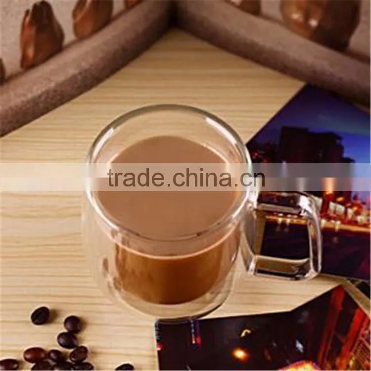 LOGO Custom Glassware Manufacturer borosilicate glass tea cup double wall glass cup