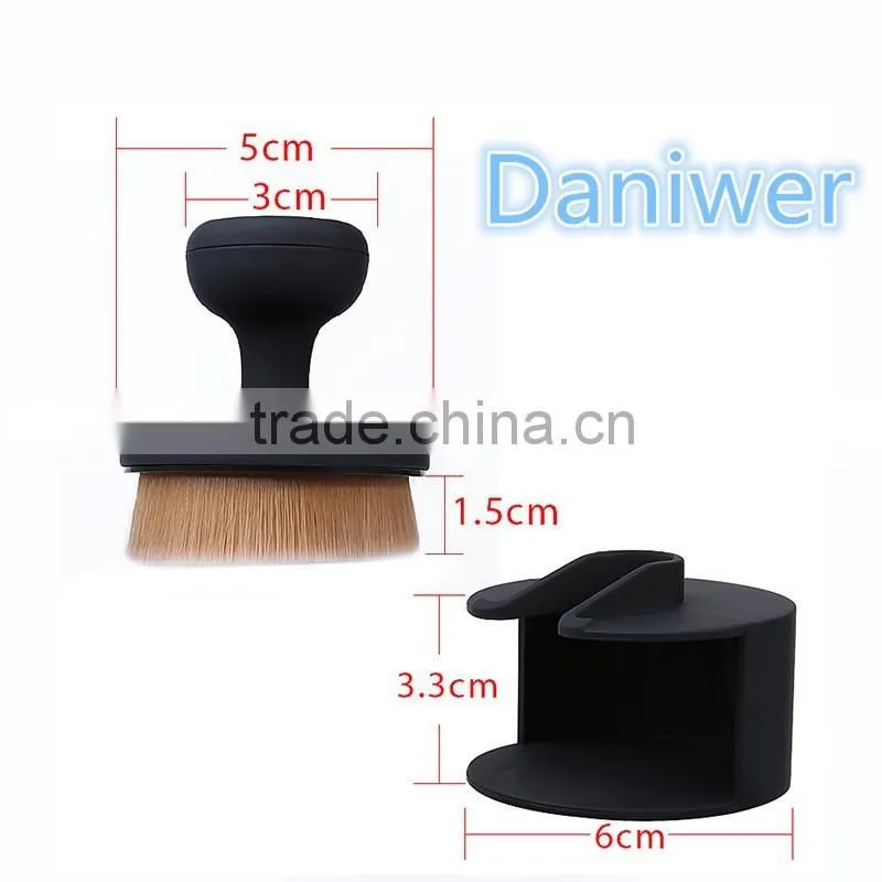New Arrival O! Circle Oval Brush Style Foundation Makeup Air Brush Loose powder Synthetic Hair Brush Big One