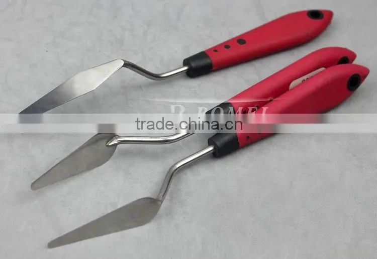 plastic handle stainless steel painting palette knife