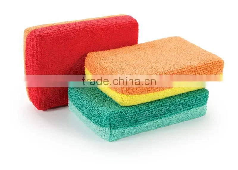 Microfibre soft dish cleaning sponge
