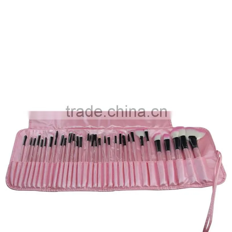 32pcs wooden handle make up brush cosmetic brushes for girls