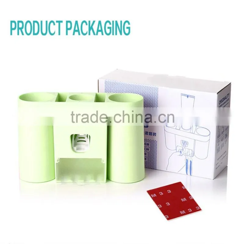 Toothbrush holder and toothpaste dispenser