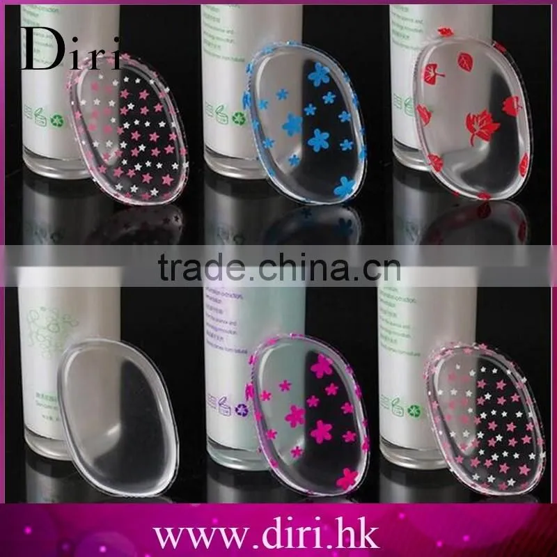 New Colorful Transparent Cosmetic Makeup Silica Gel Silicone Jelly Powder Puff