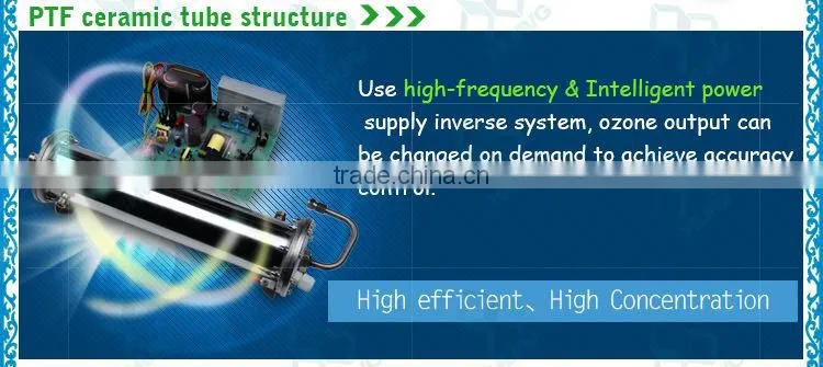 Water cooling stable enamel ozone generator tube / ozone generator kits