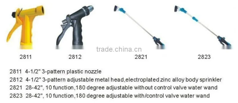 8 Pattern Adjustable Car Garden Washing Hose Water Spray Gun Sprinkler Nozzle