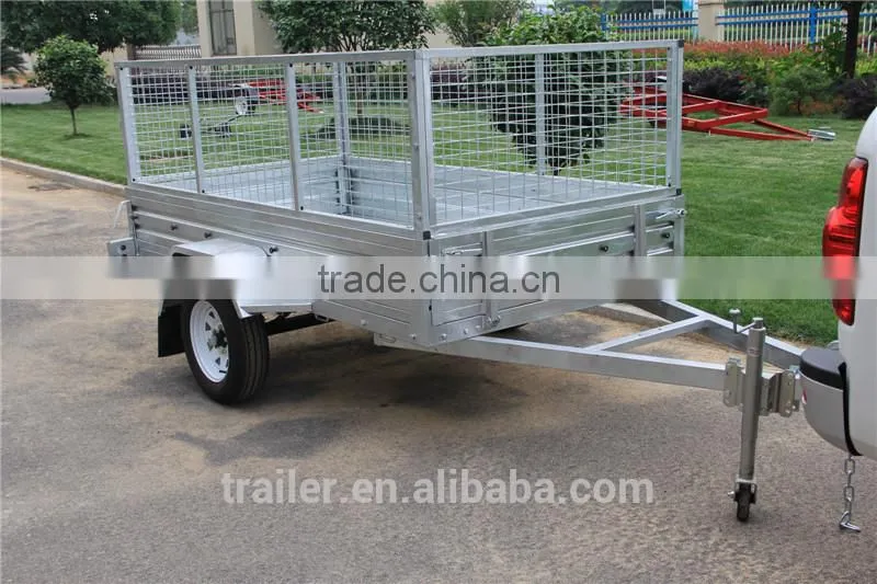 8x5 galvanised caged Trailer