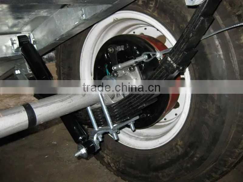 Hot dipped galvanized Tandem Trailer / double axle trailer