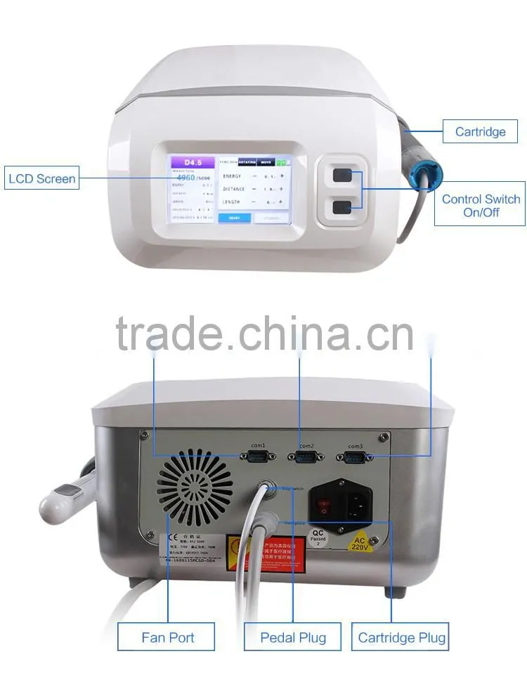 2016 Good effect 25mm focal length hifu vaginal tightening machine with CE certificate