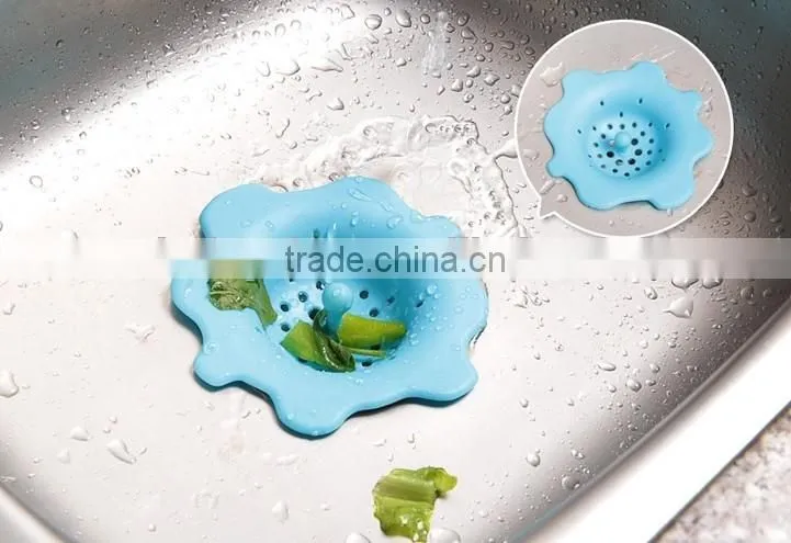colorful kitchen silicone sink strainer