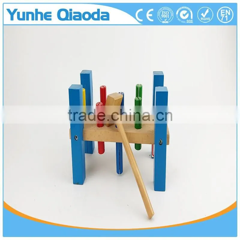 Christmas Thanksgiving Gifts Classic Toddler Game Wooden Hammer Toy Pound-A-Peg Pounding Bench Early Explorer