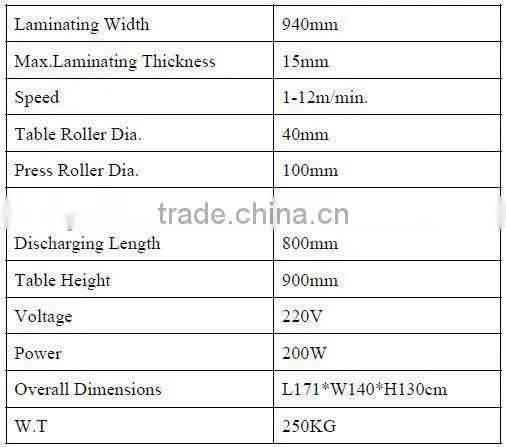 37 Inch Single & Double Sided Glass Laminating Machine