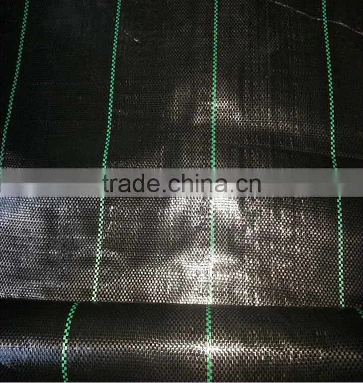 black weed barrier fabric matting/anti grass woven mat plastic golf weed control ground cover