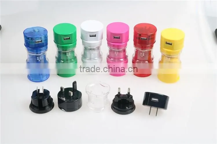 2016 promotion gift item multi world international travel adapter low price with USB port from china factory directly