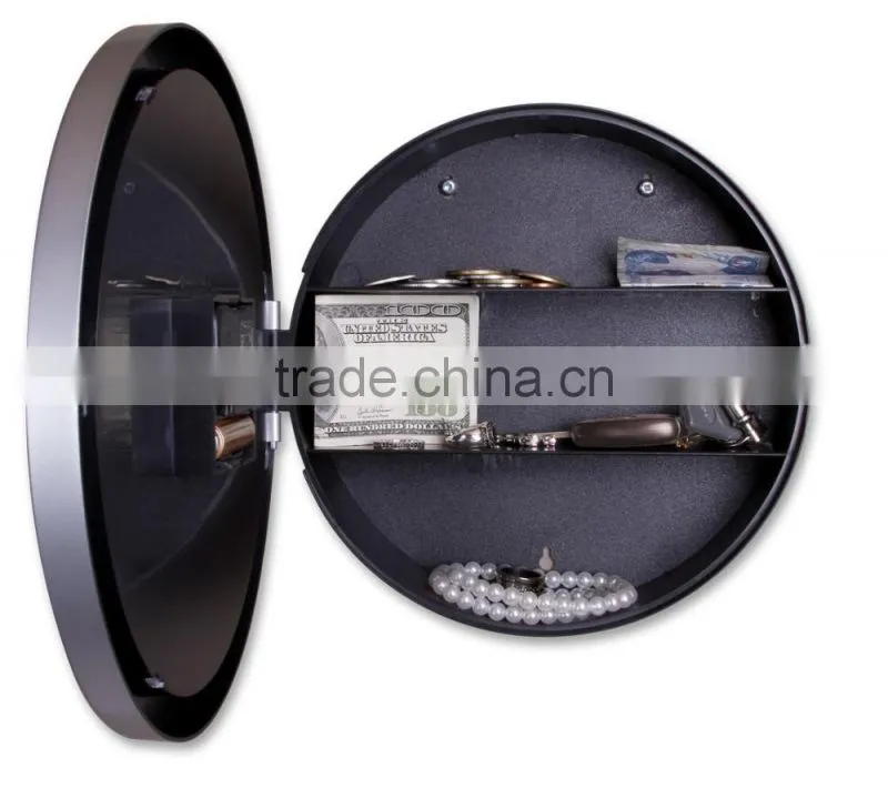 Hidden Storage Compartment Wall Clock Safe Box