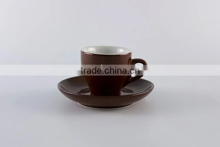 Best selling bulk products cup ceramic black coffee mugs and saucers
