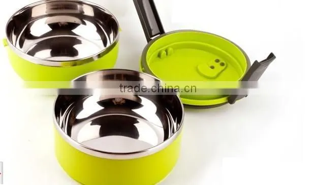 Stainless Steel18/8 Colorful Children lunch box/Tiffin Box/food container with mirror polishing