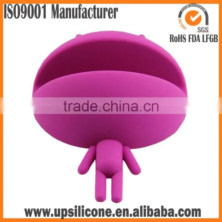 2014 Creative mouth design anti-slip silicone cell mobile phone holder funny cell phone holder for desk