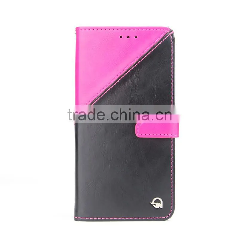 Double color card pocket PU&TPU cell phone case for Samsung