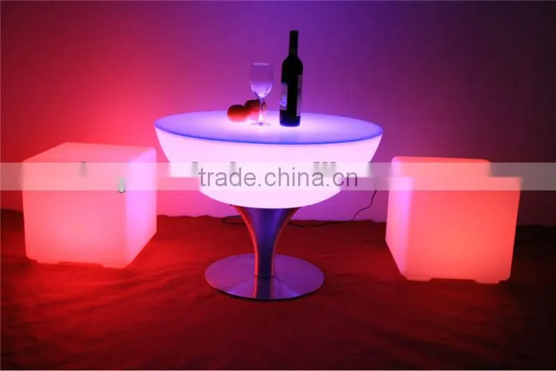 Club table led chair table with waterproof home furniture cocktail table