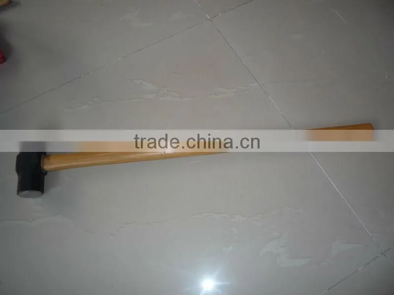 British type sledge hammer with wooden handle