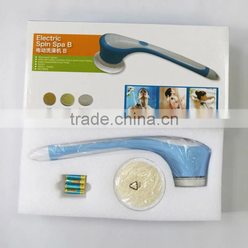 Electric bath back scrubber, skin scrubber