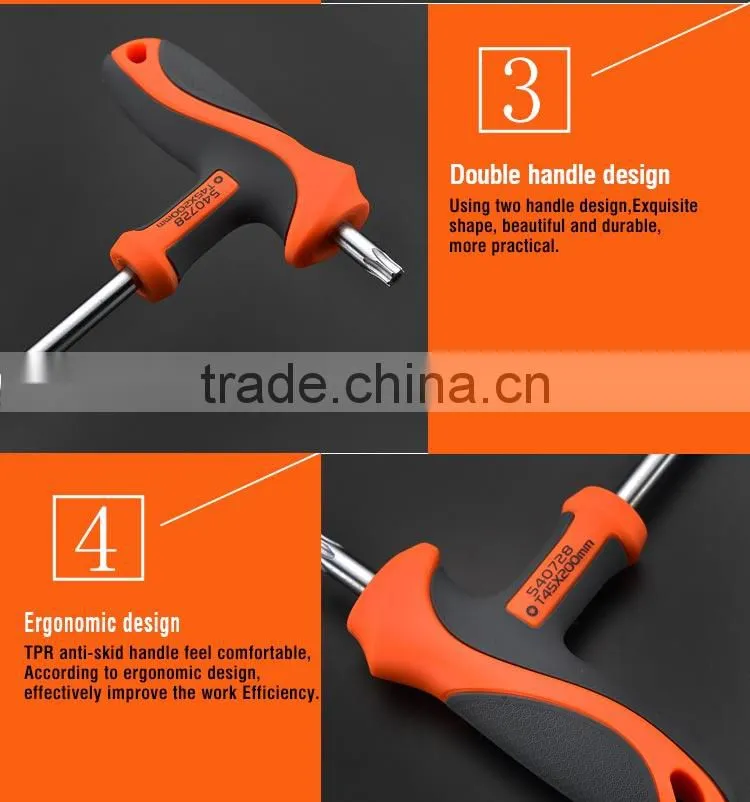 T-handle torx hex key wrench handle tools