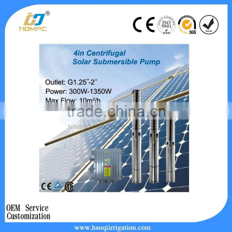 1000W 4 inch Centrifugal Solar power Submersible Pump