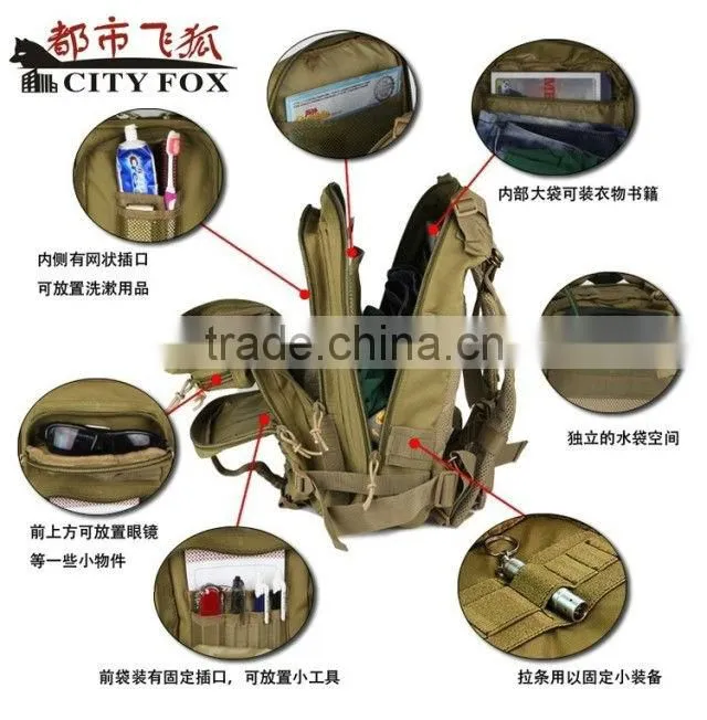 Outdoor Sports 3P bag Tactical Military Backpack for Camping Hiking Trekking Wholesale