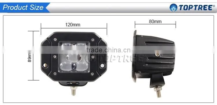 New product led fog lights for jeep wrangler auxiliary light 25w led fog work lamps