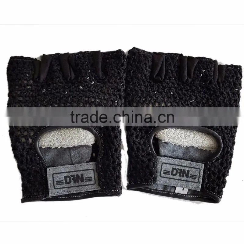 Professional Custom Weight Lifting Gloves with Embroidery Silicon Printing