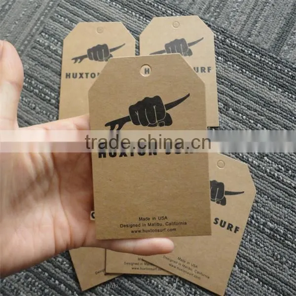2017 custom high quality private hang tags jeans swing tags