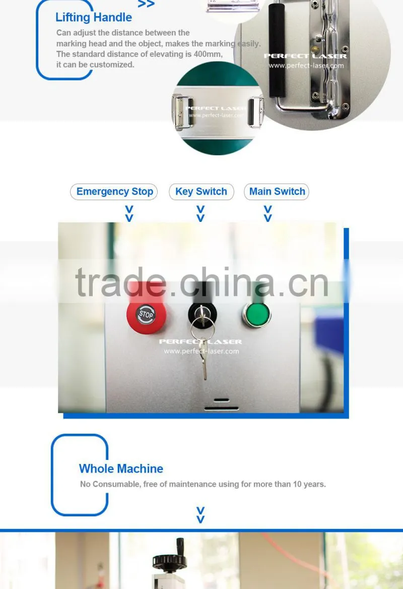 10w 20w Hot sale Desktop for pet tag pvc ooi laser mark machine