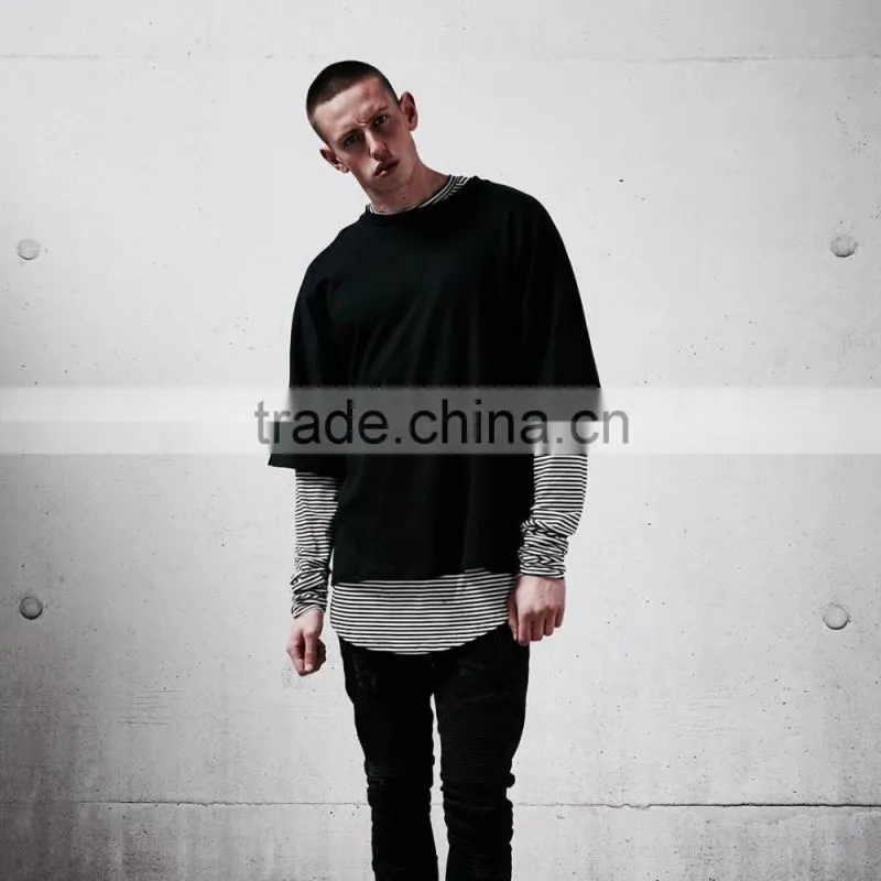 wholesale price oversized t shirt west clothes summer Season style t-shirt hip hop tshirt streetwear mens t shirts