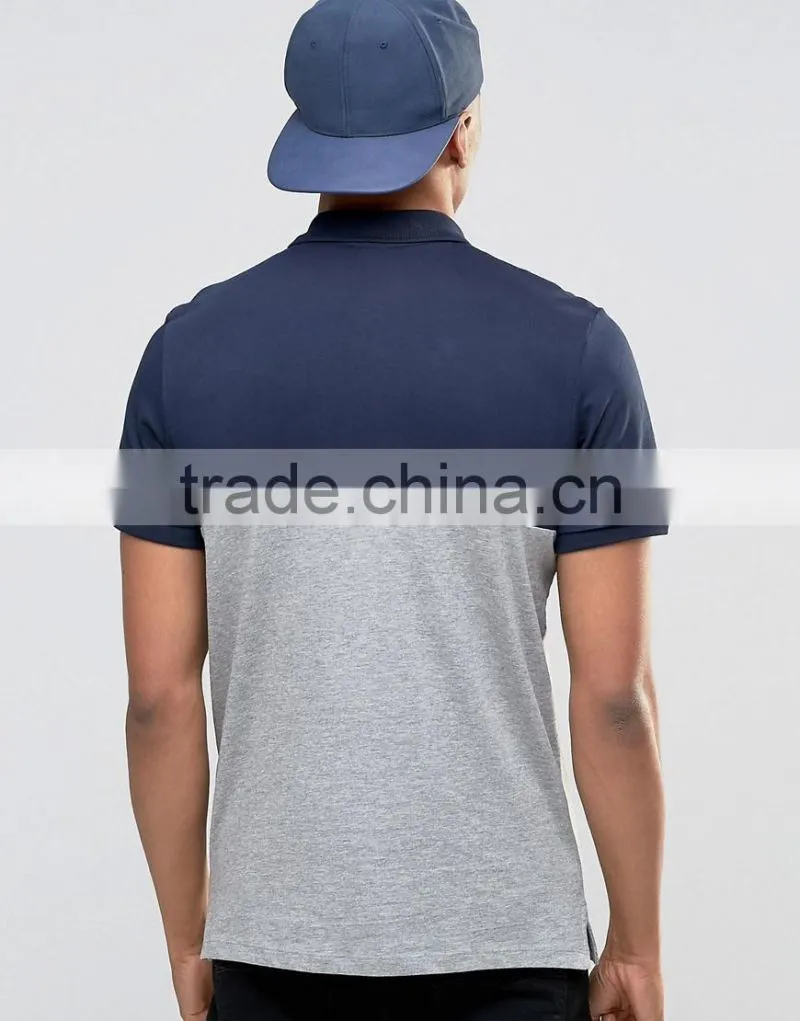 MGOO Cheap Price Custom Printing T-shirt Left Chest Printing Mens Polos Contrast Cotton Spandex Muscle Tops