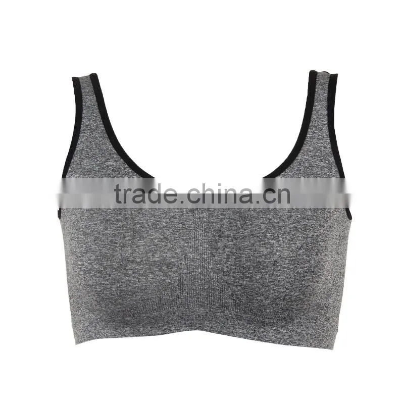 Latest style wireless women bra top seamless underwear fashion ladies fitness bra