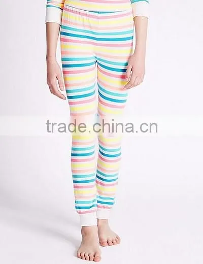 1532 100% cotton stripe children's pajamas, children's clothing