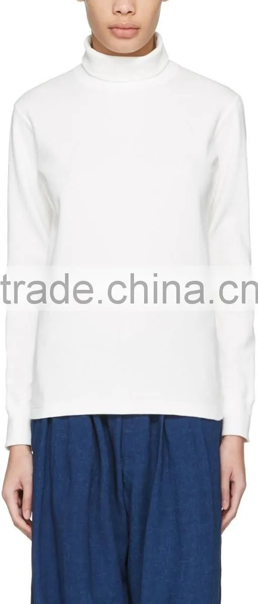 High Quality Long Sleeve Stretch Cotton Turtleneck Pullover Sweaters Women