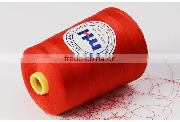 China manufacturer of 50 2 100 polyester sewing thread