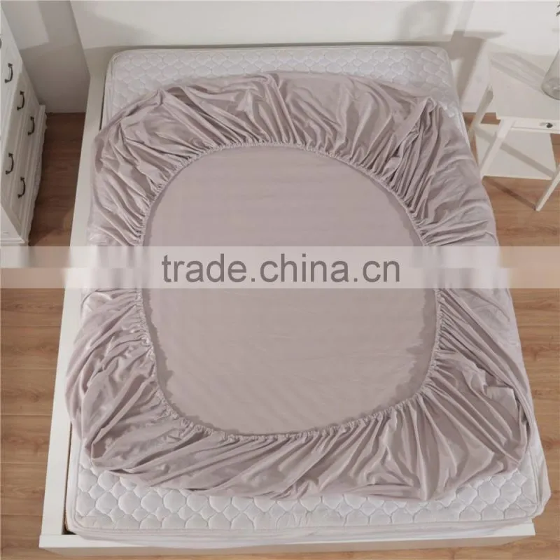 2017 NEW STYLE SOFT MICROFIBER PALE PINKISH GREY 4PCS BEDDING SET